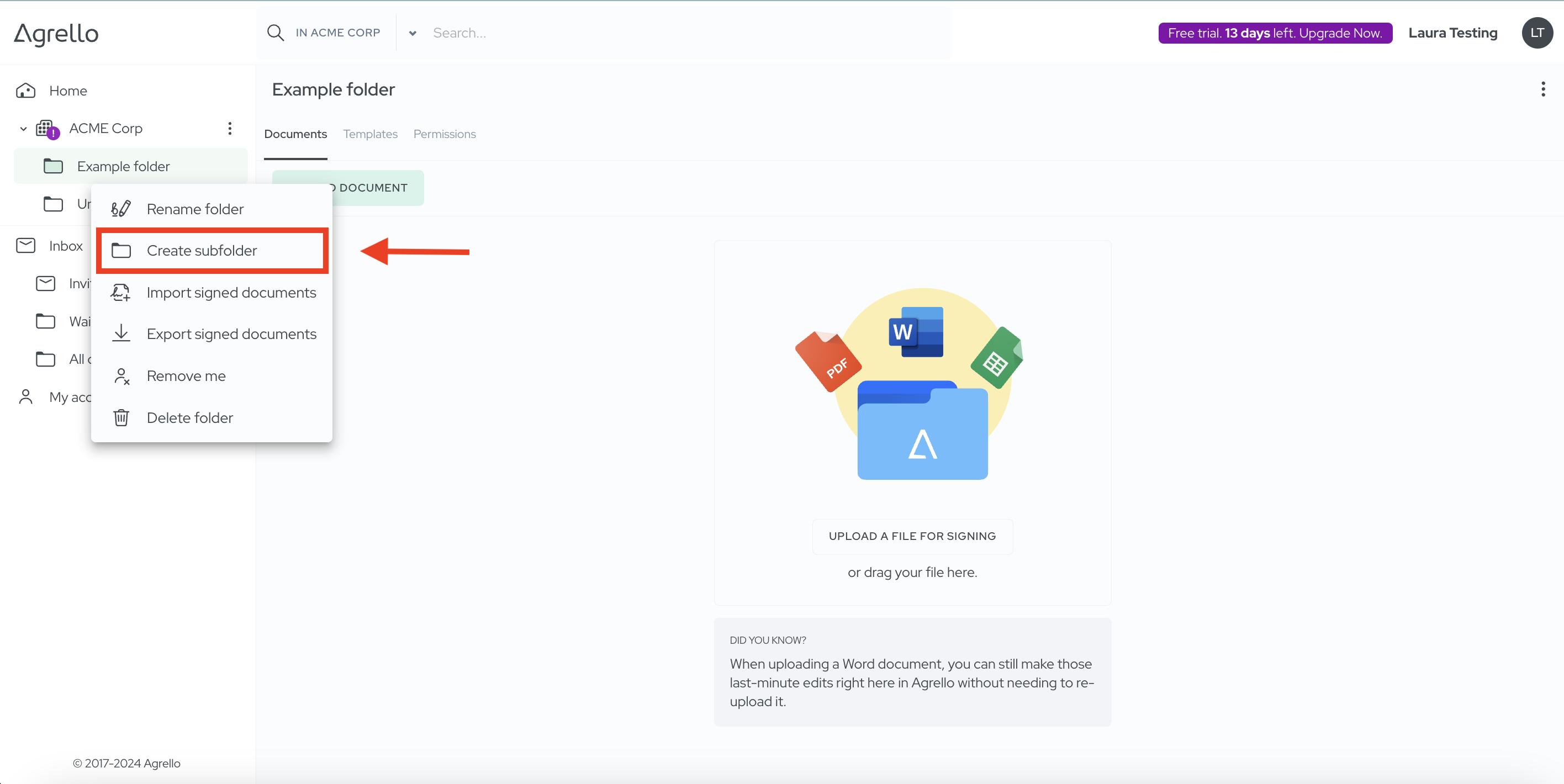 Apakšmapju pievienošana labākai organizācijai