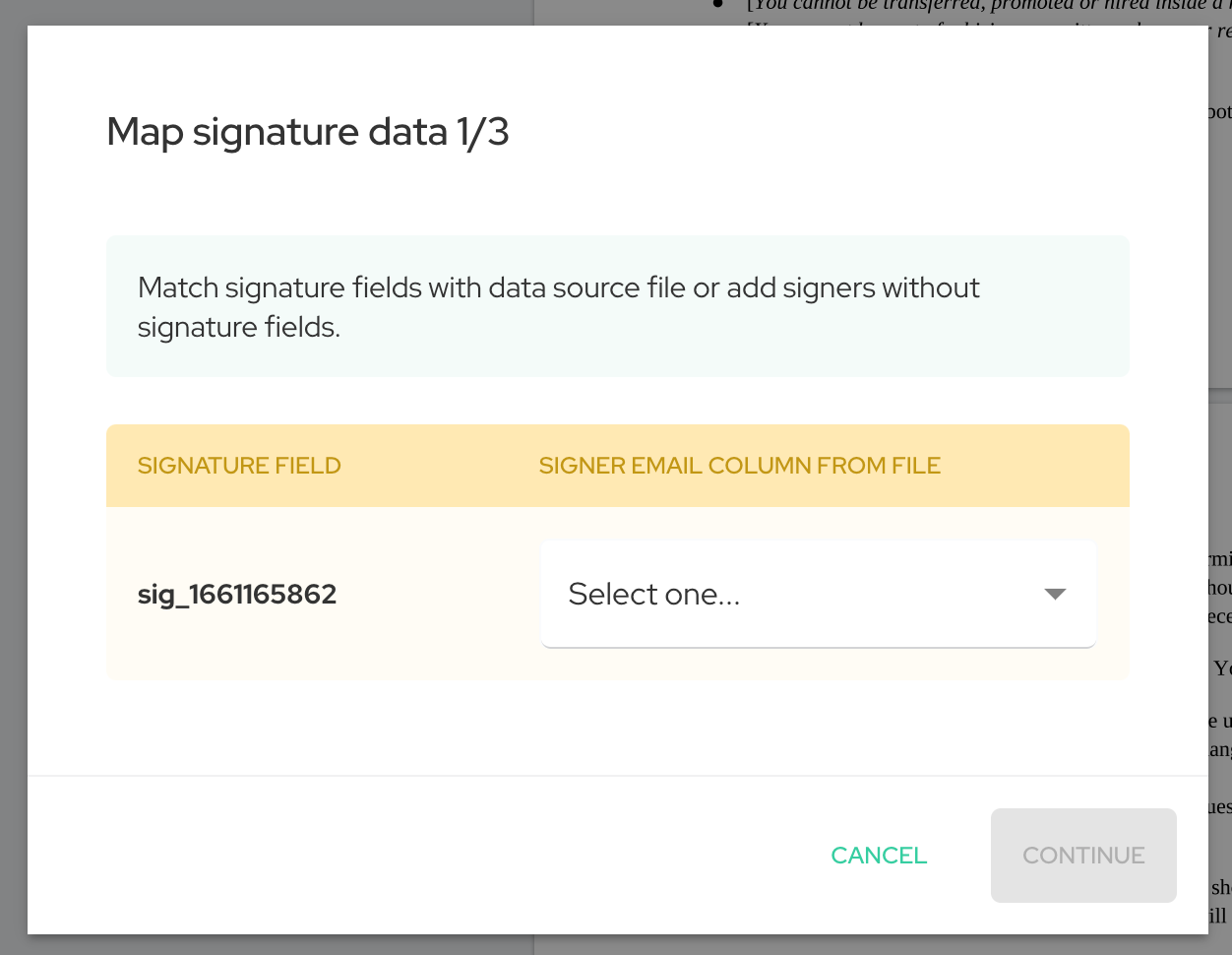 Configure fields