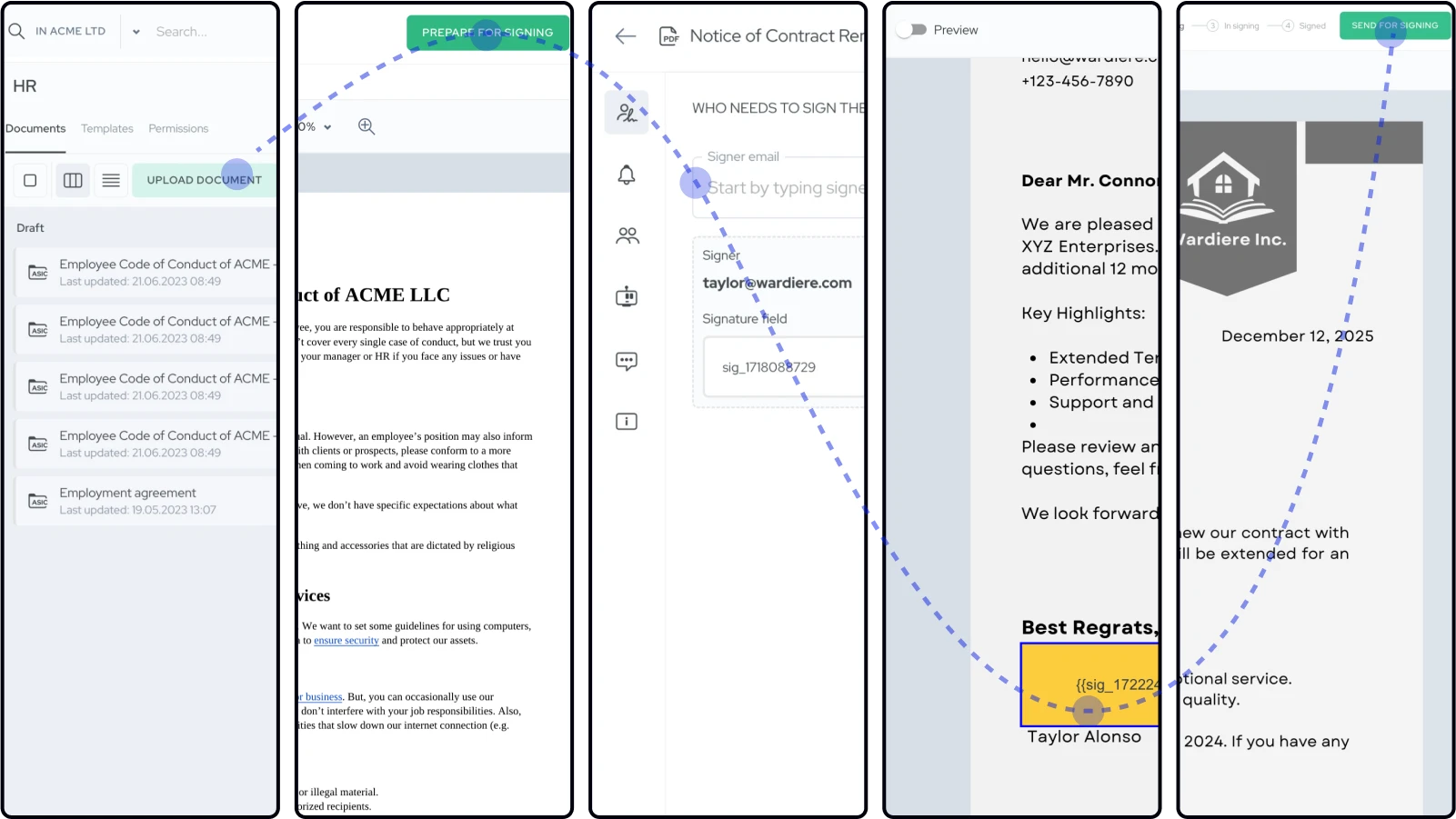 E-signing: Getting started