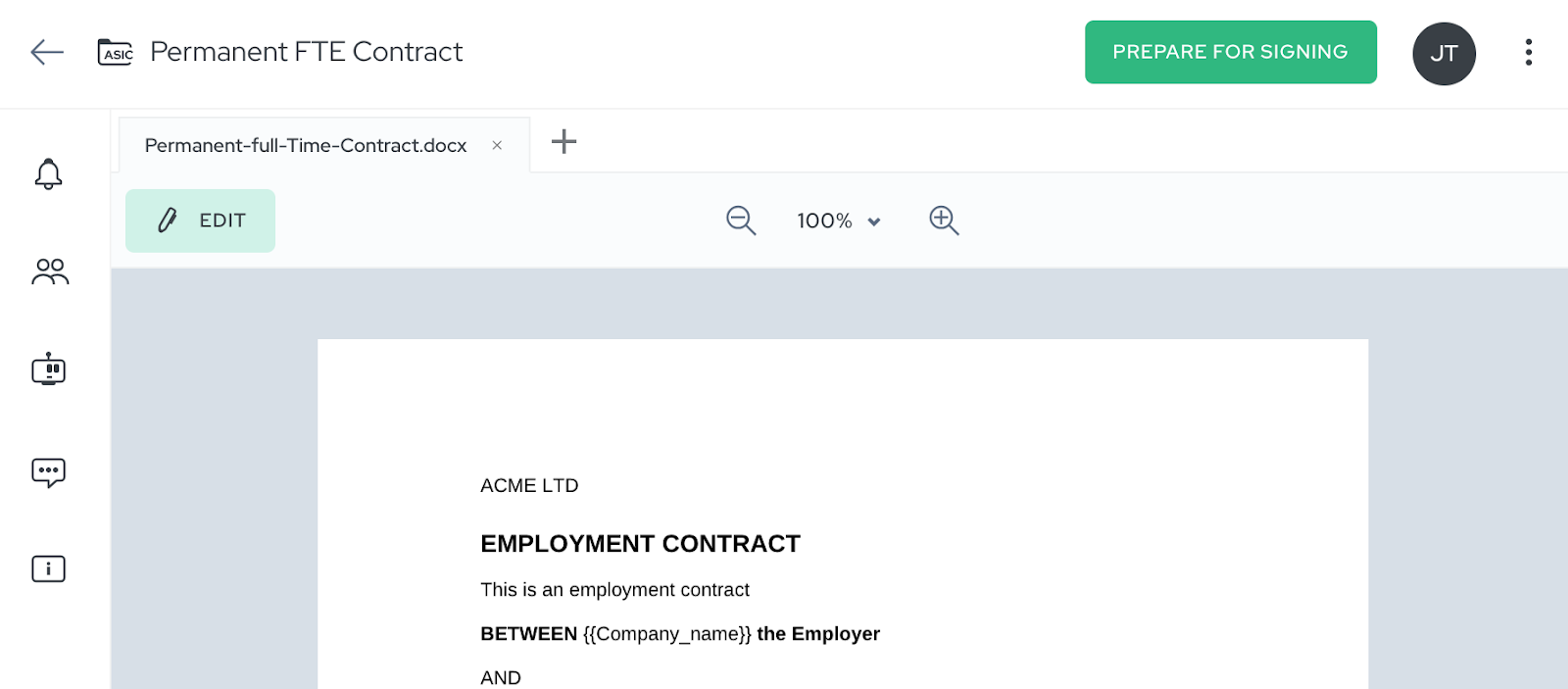 e-signature, EDOC format, signing digitally